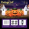 ChicFurnit Inflatable Holiday Decorations Halloween Pumpkin and Ghost Inflatable for Outdoor Yard Display, Multicolored, 17.93"*12.02"*12.02" - 2 of 4