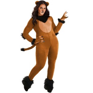 HalloweenCostumes.com Women's Plus Size Disney Lion King Scar Halloween Costume | Disney Costumes - 1 of 4