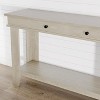 Console Table with 2 Drawers & Open Storage Shelf, 54 Inch Long Sofa Table Industrial-Style Hallway Table, with Storage Shelf - 4 of 4