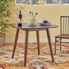TiramisuBest CLEARWATER RECT SLD TOP Table with Dark Oak for Dining Tables - 2 of 4