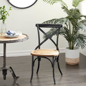 Set of 2 Farmhouse Iron Dining Chair - Olivia & May - 1 of 4