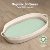 KeaBabies Organic Bassinet Sheet for Baby Girls, Boys, 2-Pack Soothe Bassinet Fitted Sheets, Bedside Bassinet Mattress Sheet - 2 of 4