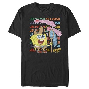 Men's SpongeBob SquarePants Sponge on the Run Jellyfish Catcher T-Shirt - 1 of 4