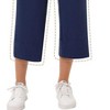 Women's Stretchy 7/10 Wide Leg Pants High Waist Casual Palazzo Trousers Comfortable Workout Lounge - 4 of 4