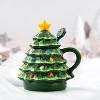 Mr. Christmas 16oz Lidded Nostalgic Christmas Tree Mug with Spoon - image 3 of 4