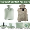 EBF Home Huddle Hush Hot Water Bottle, Hot Water Pack for Hot and Cold Compress, Ideal for Menstrual Cramps, Neck Shoulder Pain Relief - 3 of 4