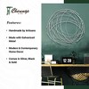 Cheung's Denine Large Abstract Round Wall Art - Silver - 3 of 4