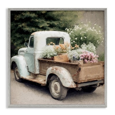 Stupell Industries Country Florals in Truck, 17" x 17"