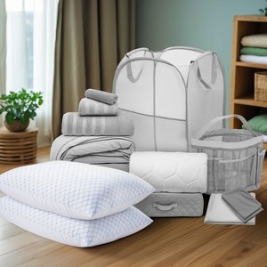 Nestl Back to College Kit, Twin XL Bed in a Bag with Cooling Pillows, College Dorm Bedding, Twin XL Comforter Set, College Dorm Room Items - 1 of 4