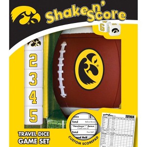 MasterPieces Officially Licensed NCAA Iowa Hawkeyes Shake N' Score Dice Game for Age 6 and Up - 1 of 4