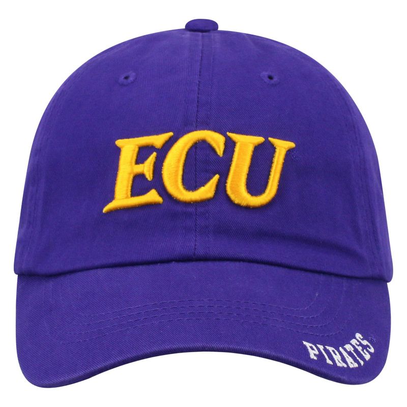 NCAA East Carolina Pirates Unstructured Washed Cotton Hat, 3 of 5