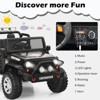 Infans 12V Kids Ride On Truck Remote Control Electric Car w/Lights&Music Black - 2 of 4
