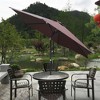 Okak 9FT Patio Umbrella with Crank and Push-Button Tilt, Beach Umbrella with 6 Metal Rids, UV-Production Parasol for Garden, Yard - 2 of 4