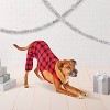 Plaid Brushed Fleece Pet Pajamas - Wondershop™ Red/Black - 2 of 3