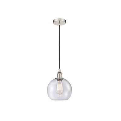 Athens - 1 Light Cord Hung Mini Pendant In Industrial Style-10.75 Inches Tall and 8 Inches Wide