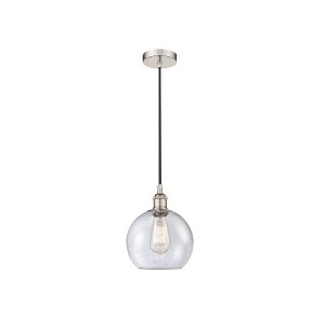 Athens - 1 Light Cord Hung Mini Pendant In Industrial Style-10.75 Inches Tall and 8 Inches Wide - 1 of 1
