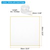 Unique Bargains Plastic Golden Edge Bouquet Flower Wrapping Paper 3 Packs with 3 Rolls Ribbons White - 2 of 4