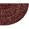 22" x 40" Chenille Tweed Collection Burgundy & Mauve Reversible Indoor Area Utility Oval Rug - Better Trends - 2 of 4