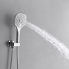 Luxurious Single Handle 2-Spray 11.53 in. Wall Mount Rectangle Shower Head with Hand Shower Faucet - image 4 of 4