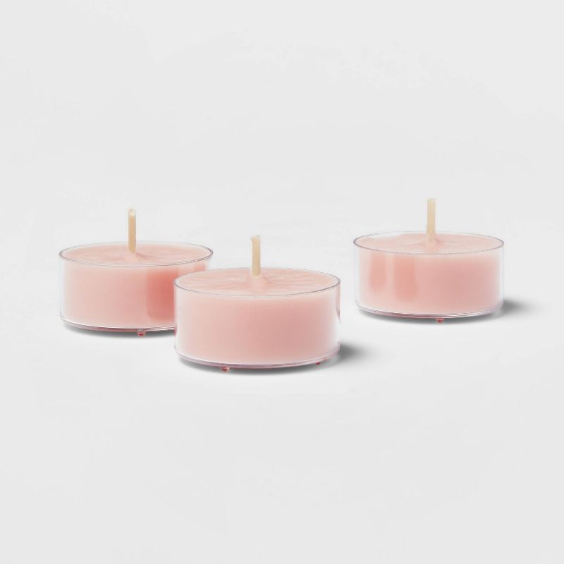 12pk Tealight Candles Peony and Cherry Blossom Pink - Threshold&#8482;, 3 of 4
