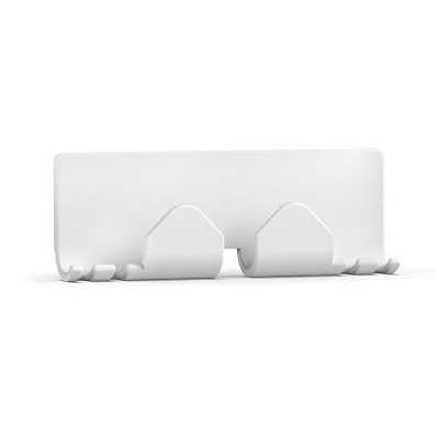Home Computer Desktop Data Cable Storage Hook(White)