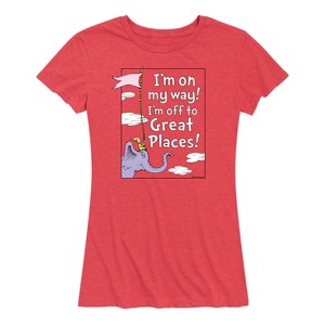 Women's - Dr. Seuss - I'm On My Way Short Sleeve Graphic T-Shirt - 1 of 4
