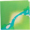 SCS Direct Brick Building Blocks Baseplates w Grassy Field & River Pattern-10x10" Dual Sided (2 Pk) for Activity Tables, Compatible w All Major Brands - 2 of 3