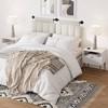 Nathan James Set of 2 Wood Fluted Nightstands White - 2 of 4