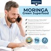 Freeda Organic Moringa Leaf 1000mg – Green Superfood Capsules for Daily Energy, Immune & Wellness Support – Vegan, Kosher, No Additives – 90 Ct - 2 of 3