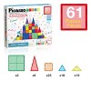 PICASSO-TILES Magnetic Tiles For Kids 61PCS Construction STEM Building Blocks Educational Toy - 4 of 4
