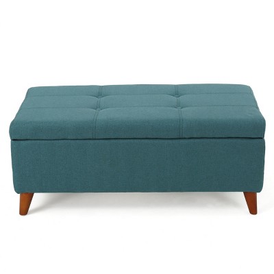 NicBex Modern 38" Storage Bench Wood Accent Stool with Button Tufted for Entryway and Living Room