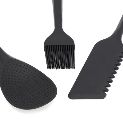 Oster Marion 5 Piece Silicone and Wood Kitchen Tool Set in Black — фото 3