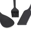 Oster Marion 5 Piece Silicone and Wood Kitchen Tool Set in Black - 3 of 4