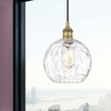 Athens Water Glass - 1 Light Mini Pendant In Industrial Style-10.75 Inches Tall and 8 Inches Wide - 2 of 2