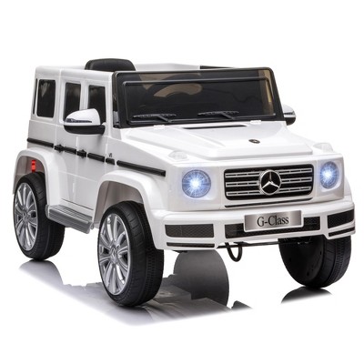 White 12V Mercedes Benz G500 Kids Ride-On Truck