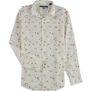 Perry Ellis Mens Ditsy Floral Print Button Up Shirt - 1 of 2