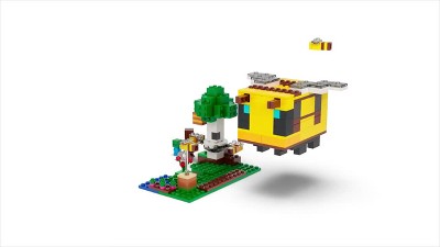 LEGO Minecraft 21241 La Cabane Abeille, Jouet, Ferme avec Maison, Zombie et  Figurines Animaux - ADMI