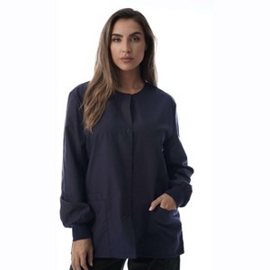 Just Love Womens Solid Jacket Uniform Coat - Nurses Scrub Labcoat - 1 of 3