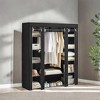 59 x 17.7 x 69 Inches Clothes Storage Organizer, Portable Closet Wardrobe for Bedroom with Non-Woven Fabric Cover, 12 Compartments Clothing Storage - 2 of 4