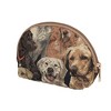 Signare USA Labrador Dog Brown Cosmetic Make Up Bag - 4 of 4