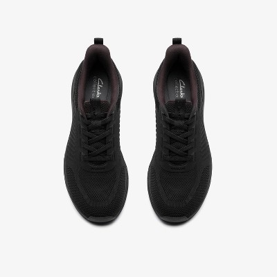 Clarks Mens Motion Trek LT Black Knit Shoes 12 Wide — фото 7