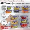 Magic Mill 24pc Glass Food Storage Container Set – Airtight Lids, Dishwasher Safe, BPA-Free, Purple - 3 of 4