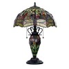 Chloe Lighting EMPRESS Tiffany-style Dark Bronze 3 Light Double Lit Table Lamp 16Inch Shade - 2 of 4