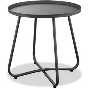 HomeStock Talon Indoor/Outdoor Steel Side Table powder-coating without handles - 1 of 2
