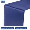 Unique Bargains Wedding Banquet Satin Smooth Soft Shiny Table Runner 12 x 108 Inch 10 Pcs - 2 of 4