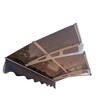 PAGED Awning Patio Awning with Thick Crystal Solid Polycarbonate Sheet and Aluminum Alloy Bracket for Outdoor - 2 of 4