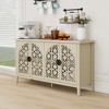 Bella Depot 58.11''W Cabinet with 4 Doors, Suitable for Bedroom, Living Room - 2 of 4