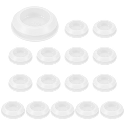 Unique Bargains Silicone Waterproof Durable Shock Absorption Mechanical Fasteners White