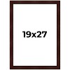 PosterPalooza | Distressed Brown Picture Frame - UV Acrylic, Foam Board Backing, Hanging Hardware - 2 of 4