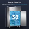 Mojgar 48" W Commercial Refrigerator Freezer Combo,2 Temperature Zones 38 Cu.ft Industrial Fridge and Freezer Combo - 3 of 4